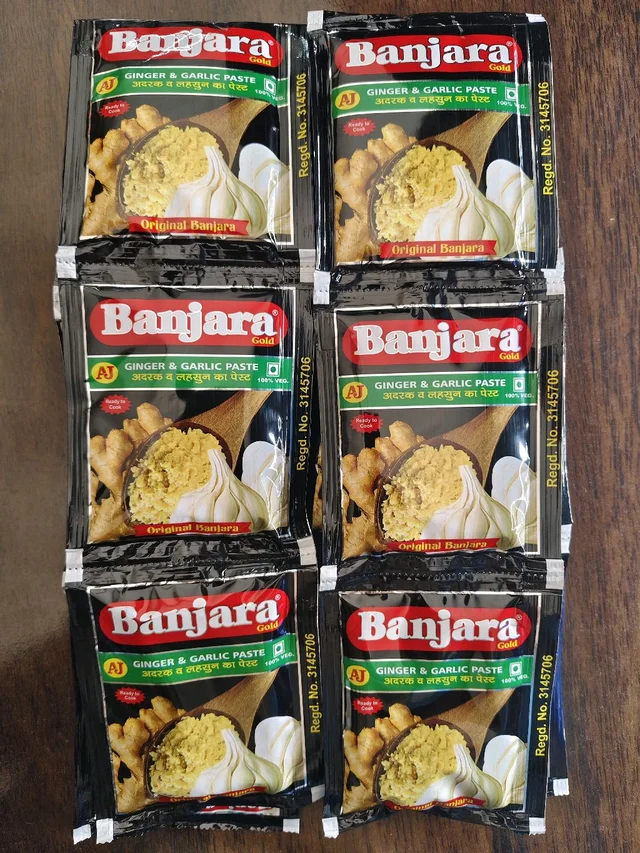 Banjara 5/- Ginger & Garlic past 