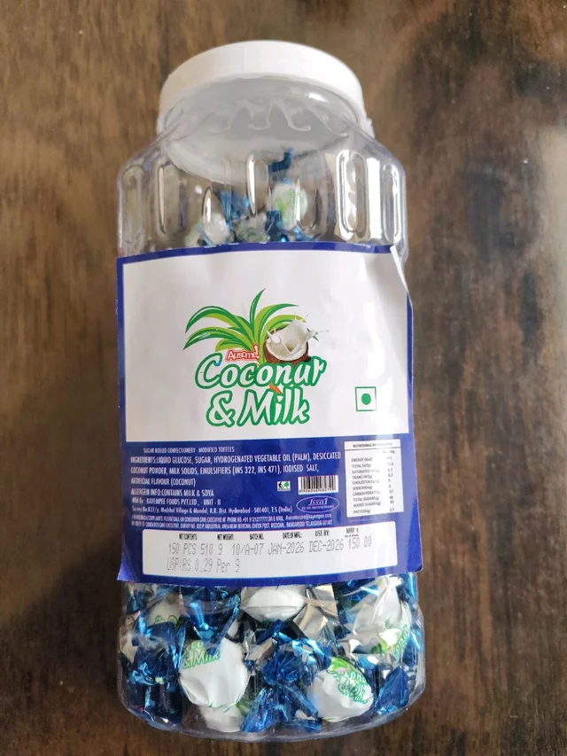 Coconut & Milk 1/- 