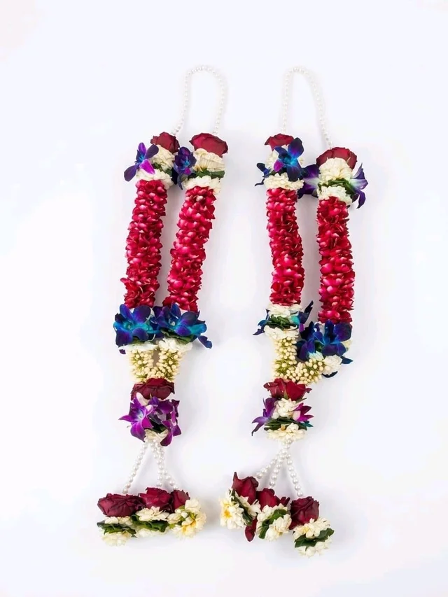 SSBPG Rich Orchid And Rose Combination Combo Garland - 4foot