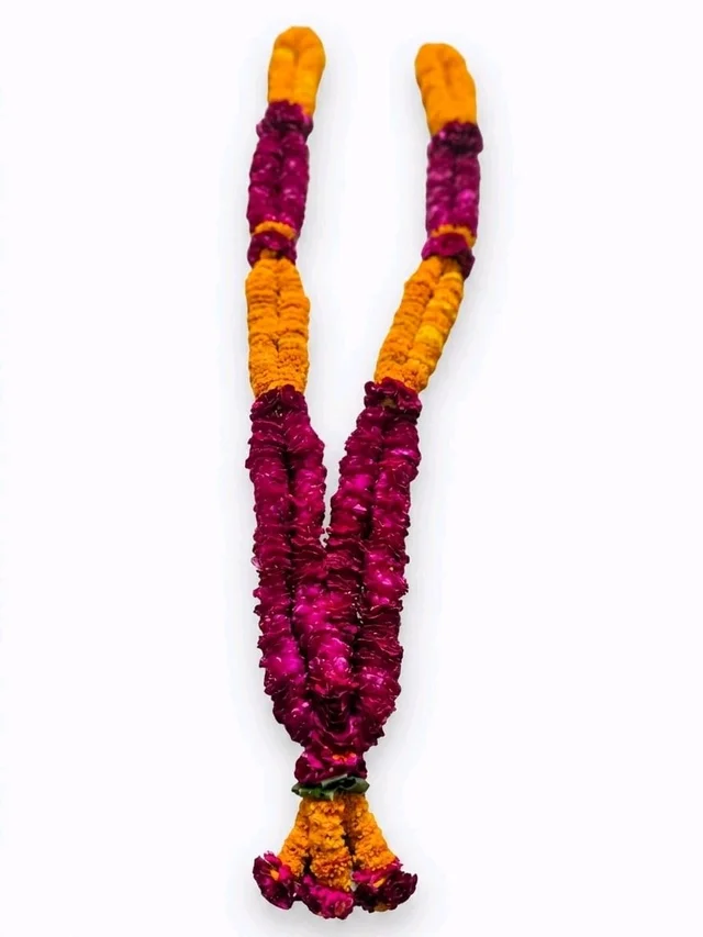 SSBPG Deep Red Rose Garland - 4foot