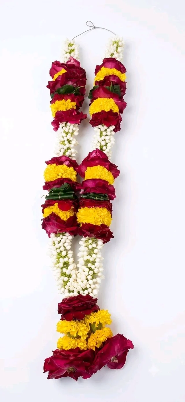 Colurfull Garland Perfect For Haldi Vibes