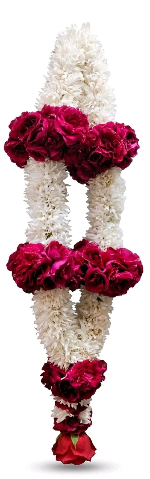 Minimal Design White And Red Garland