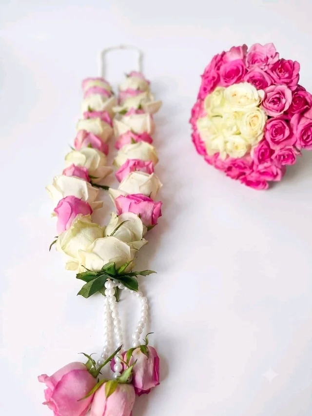 Premium Rose Garland with Matching Bouquet