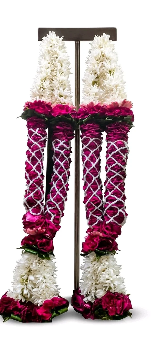 Royal Magenta Rose Designer Varmala - 4foot