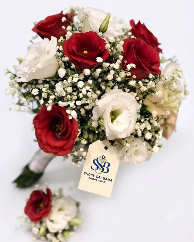 Red And White Flower Bouquet