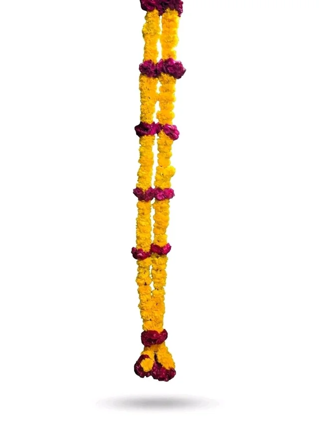 SSBPG Traditional Marigold Wedding Garland - 4foot