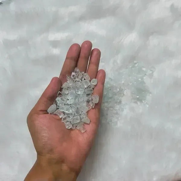 1 KG Transparent Firepit Glass Stones for Resin Art – Clear Crystals (4–6 mm)