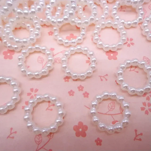 25 Grams Mini Pearl Ring Beads (Approx.15 pieces)
