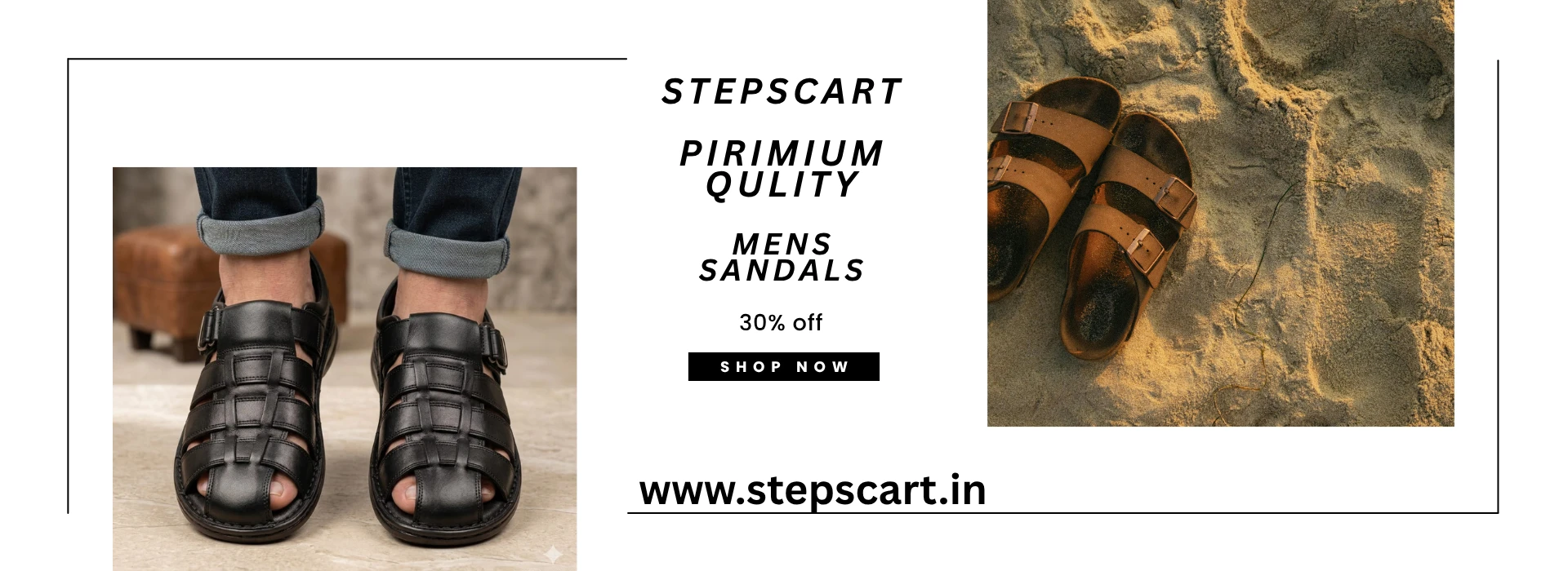 Step into Comfort & Style | Premium Leather Sandals by STEPSCART LEATHERS