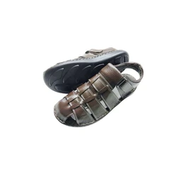 Genuine Leather Men's Trendy Sandals - 7, Morocco Brown