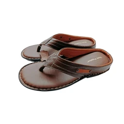 StepsCart Premium Leather Comfort Sandals - 6, Cinnamon