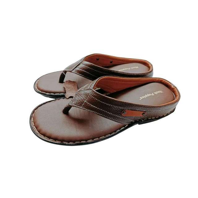 StepsCart Premium Leather Comfort Sandals - 6, Cinnamon