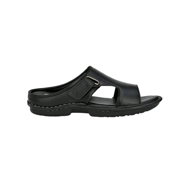 Royal Comfort Leather Sandals For Men - 6, Black