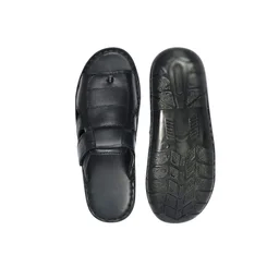 Premium Quality Leather Comfort Trendy Sandal for Men – Black - 9, Black