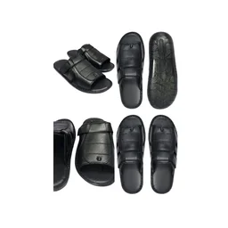 Premium Quality Leather Comfort Trendy Sandal for Men – Black - 10, Black