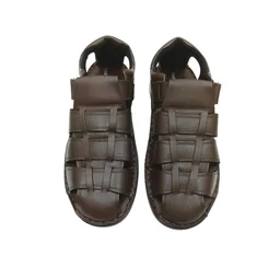 Premium Genuine Leather Fisherman Comfort Sandal for Men - 8, Morocco Brown