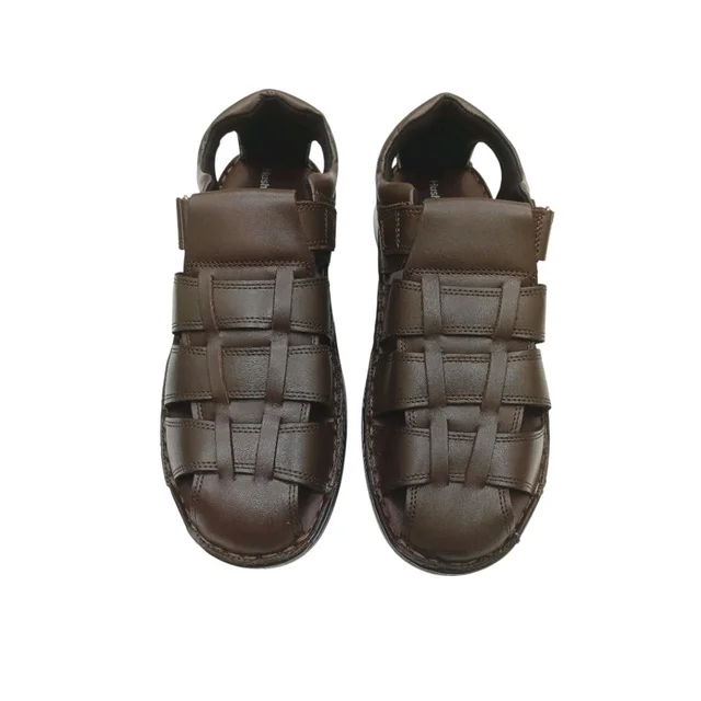 Premium Genuine Leather Fisherman Comfort Sandal for Men - 8, Morocco Brown