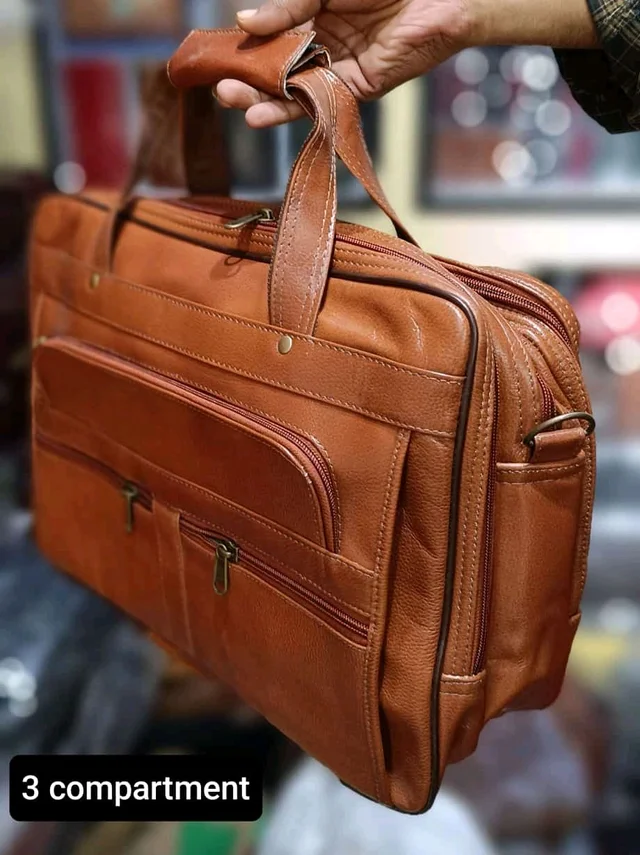 Executive Leather Laptop Bag "15.6 Inches"