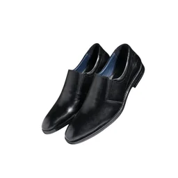 Premium Black Leather Slip-On Formal Shoes – Office & Party Wear - 11, Black