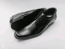 Leather Formal Derby Shoes - 6, Black