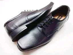 Leather Formal Derby Shoes - 6, Black