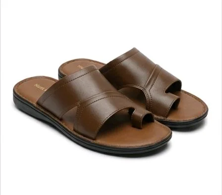 Royal Noir Premium Leather Toe-Ring Sandals
- 9, Tangerine