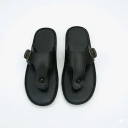 Urban Elite Black Dual-Strap Toe-Ring Sandals
- 11, Black