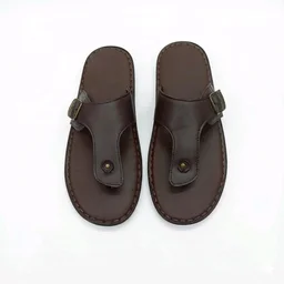 Signature Comfort Leather Toe-Ring Sandals
- 6, Nutmeg Wood Finish