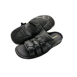 Active Walk Leather Sandals - 6, Black