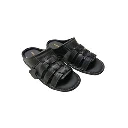 Active Walk Leather Sandals - 6, Black