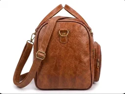 The Ultimate Tan Leather Voyager Duffle Bag's
- 17 inches, Web Orange