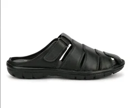 KingCraft Leather Sandals - 6, Black