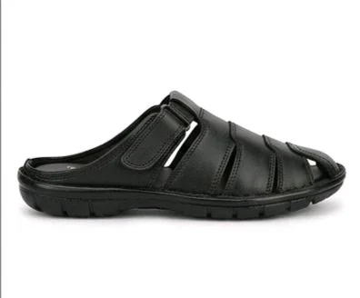 KingCraft Leather Sandals - 11, Black