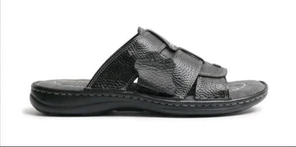 SmoothStep Leather Sandals - 6, Black