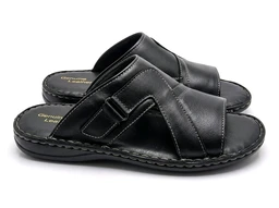 Bold Walk Leather Sandals - 6, Black