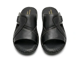 Bold Walk Leather Sandals - 6, Black