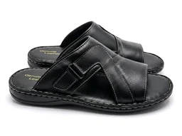 Bold Walk Leather Sandals - 7, Black