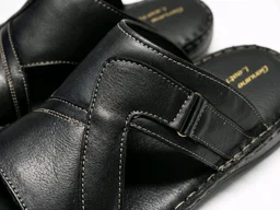 Bold Walk Leather Sandals - 11, Black