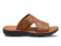 Bold Walk Leather Sandals - 6, Yellow Orange