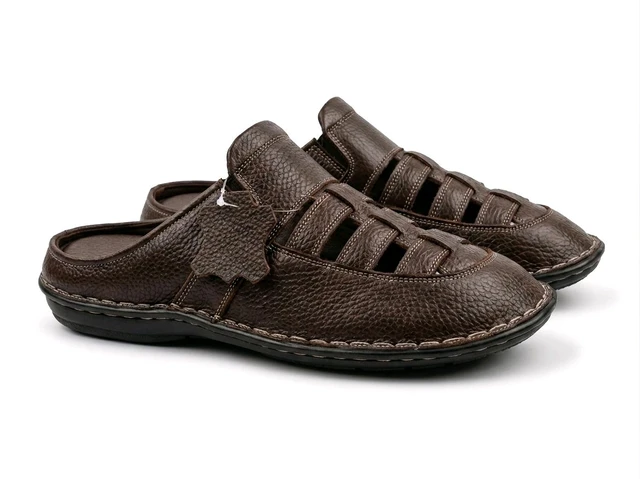 STEPSCART Royal Comfort Premium Genuine Leather Sandal