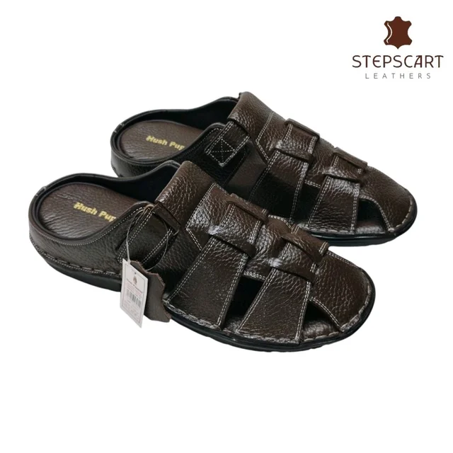 STEPSCART Heritage Series - Genuine Leather Sandal (SL-HS01) - 8, Morocco Brown