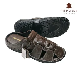 STEPSCART Heritage Series - Genuine Leather Sandal (SL-HS01) - 10, Morocco Brown