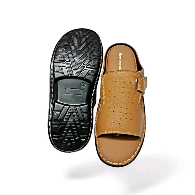 Royal Comfort Trendy Leather Sandals Collection - 7, Web Orange