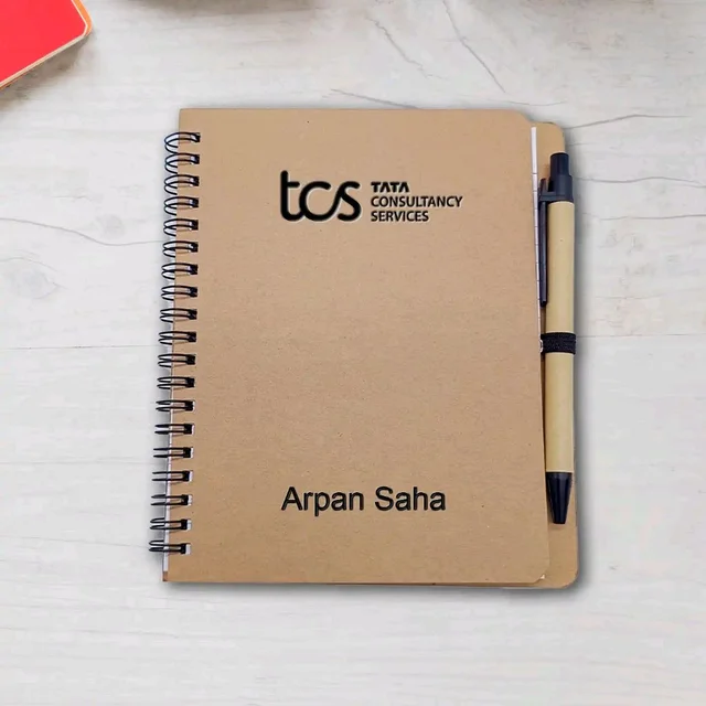 Customized Spiral Notebook & Pen Set | Personalized Corporate Gift Combo
