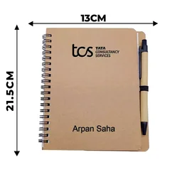 Customized Spiral Notebook & Pen Set | Personalized Corporate Gift Combo