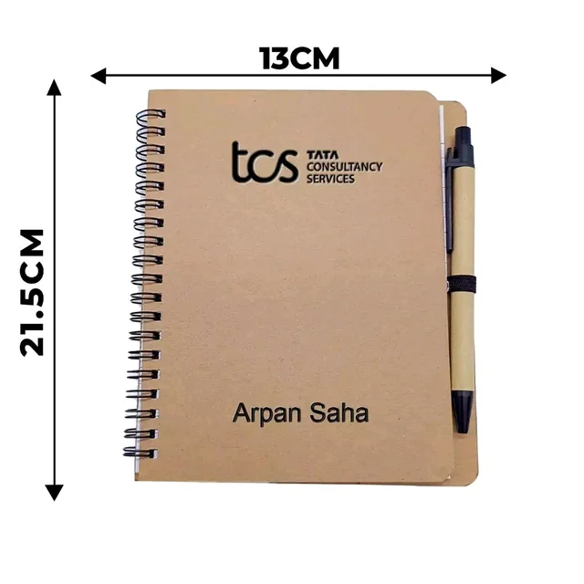 Customized Spiral Notebook & Pen Set | Personalized Corporate Gift Combo