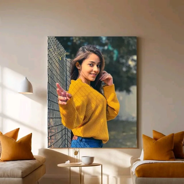 Custom Photo Portrait Canvas Wall Print | Personalized Vertical Wall Decor