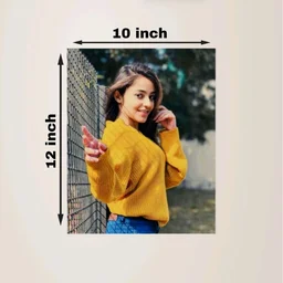 Giftflix Custom Photo Portrait Canvas Wall Print | Personalized Vertical Wall Decor - 10 inch Ć 8 inch