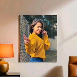 Giftflix Custom Photo Portrait Canvas Wall Print | Personalized Vertical Wall Decor - 10 inch Ć 8 inch