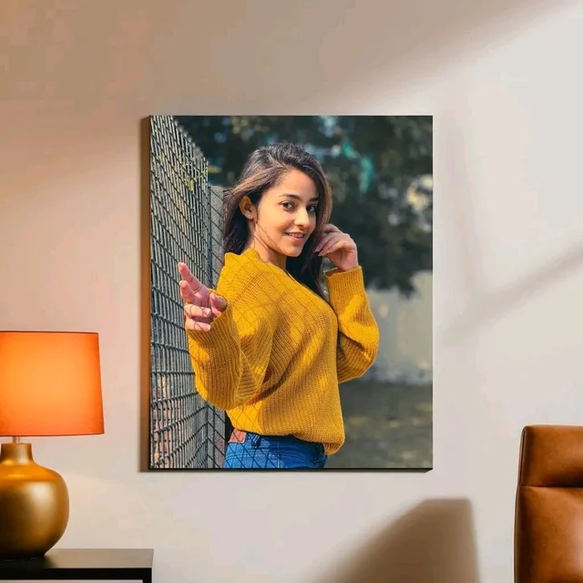 Giftflix Custom Photo Portrait Canvas Wall Print | Personalized Vertical Wall Decor - 10 inch Ć 8 inch